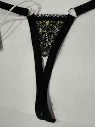 Сексуальные трусики стринги obsessive meshlove L-XL черные Славута