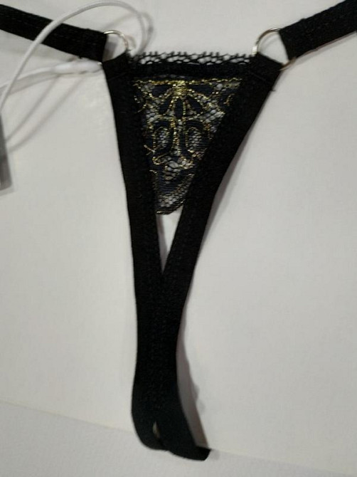 Сексуальные трусики стринги obsessive meshlove L-XL черные Славута - изображение 4