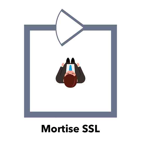 Ригельний замок ATIS Lock Mortise SS-L врізний для системи контролю доступу Киев