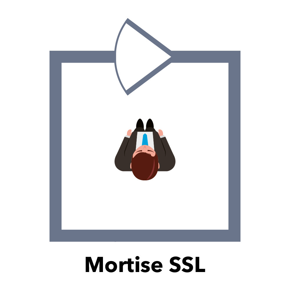 Ригельний замок ATIS Lock Mortise SS-L врізний для системи контролю доступу Киев - изображение 5