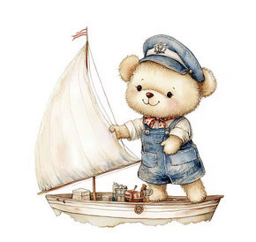 Термонаклейка для мальчика на одежду Мишка Путешевственник Киев - изображение 1