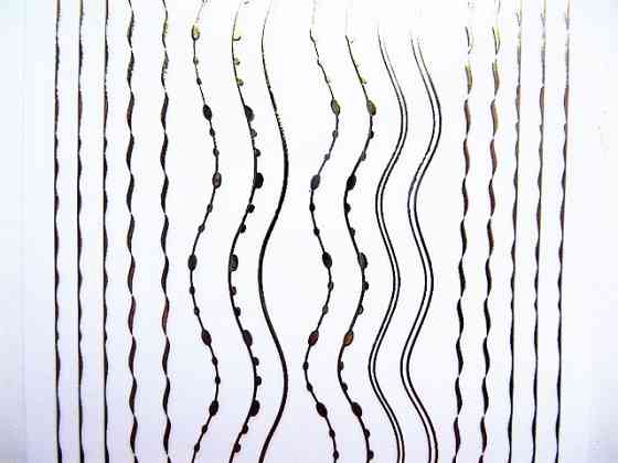 Металізовані гнучкі стрічки 3 D різні хвилі золото. Київ