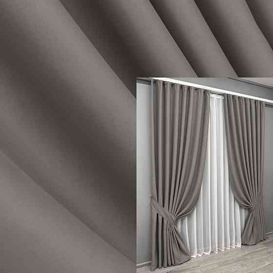 Комплект готовых штор VR-Textil Bagema Rvs № 1893ш Серый 200х290 см 2 шт (32-271) Киев