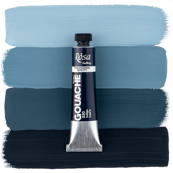 Краска гуашевая Индиго (830) туба 20мл ROSA Gallery Киев