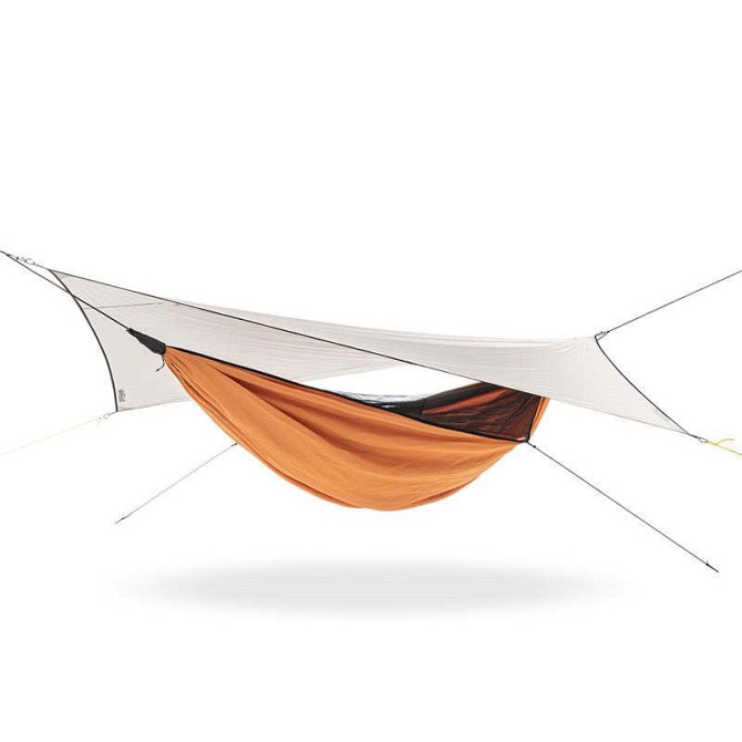 Гамак одномісний з москітною сіткою та тентом Naturehike NH20ZP092 Shelter camping 75D (Помаранчевий Вінниця - фото 1
