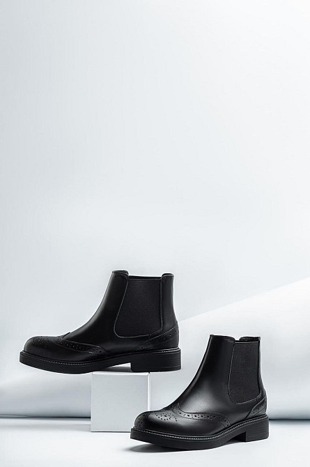 Черевики жіночі Milanti 819/01/02 чорні (весна-осінь, шкіра натуральна) (3144) лише 38р. 38 Коломыя - изображение 1