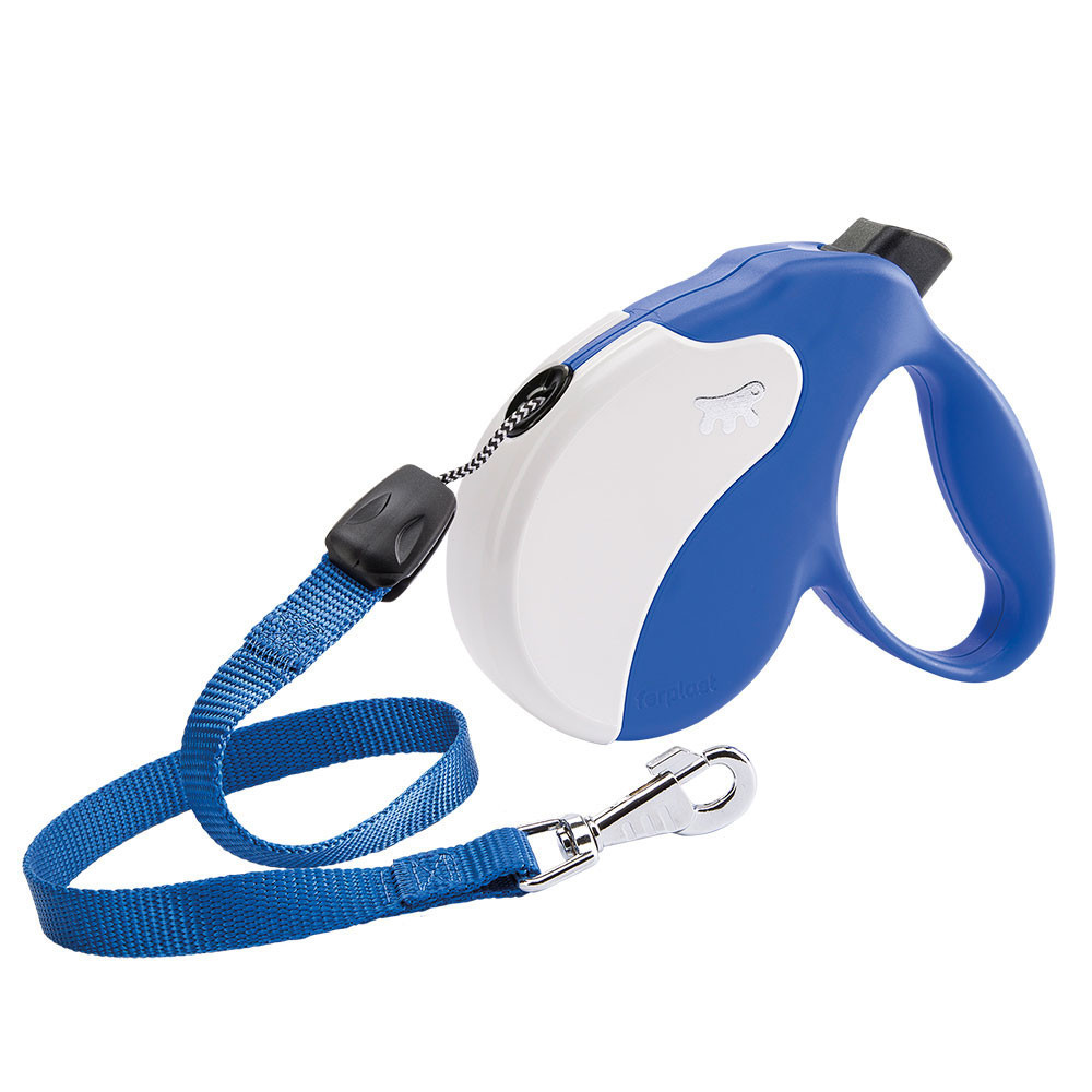 Поводир - рулетка для собак з шнуром Ferplast Amigo Cord (Ферпласт Аміго Корд) 16 х 3.8 х h 15 см - L, Синій Запоріжжя - фото 1