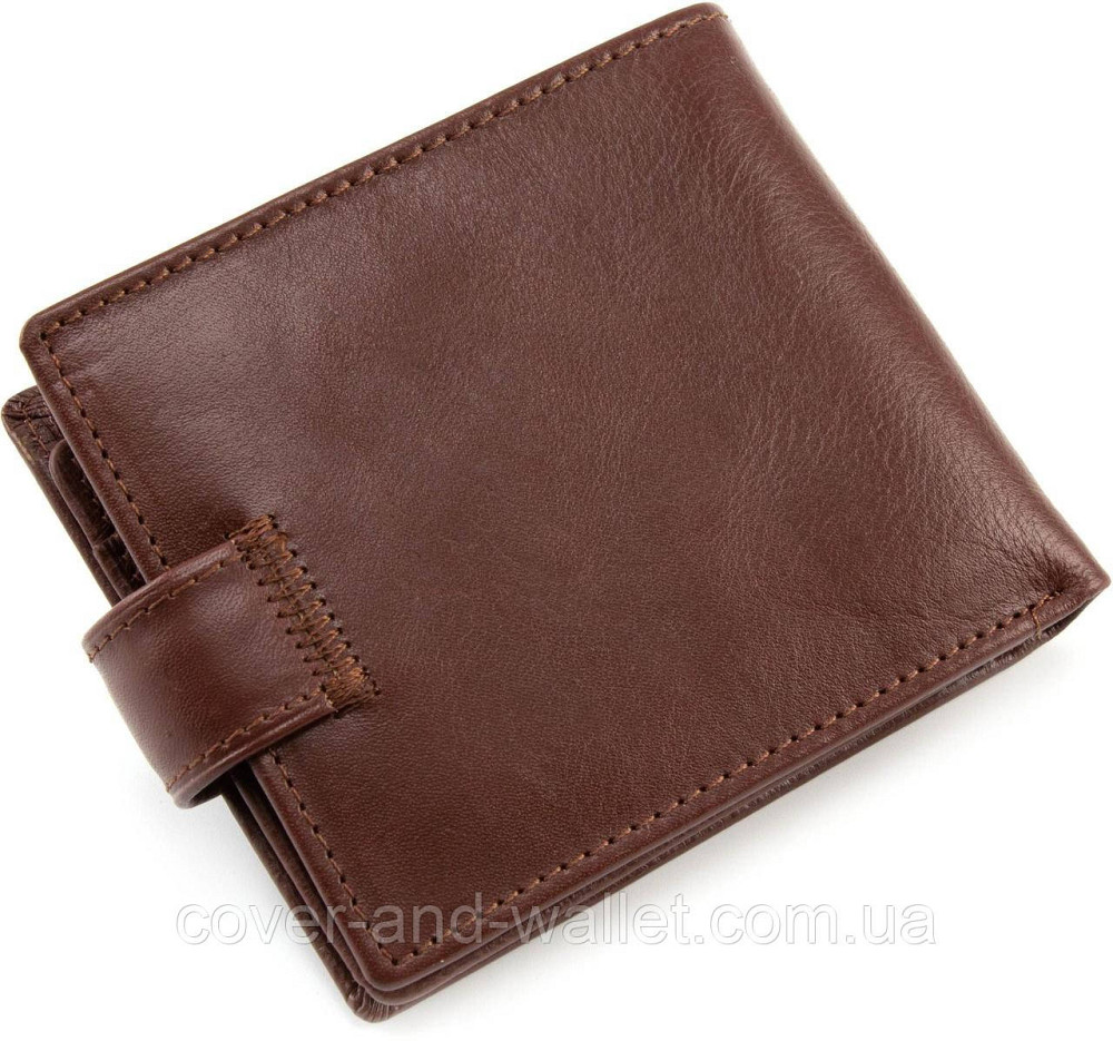 Коричневый мужской кошелек из гладкой кожи ST B MS 34 Киев - изображение 2