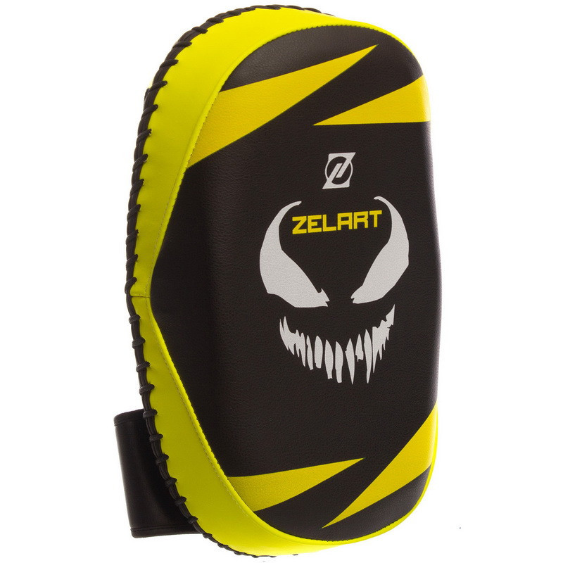 Пады для тайского бокса Тай-пэды ZELART BO-1373 размер 31x19x9 см лимонный-чёрный Киев - изображение 1