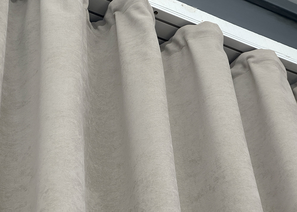 Шторная ткань микровелюр Petek YL цвет светло-серый 1803ш Киев - изображение 5