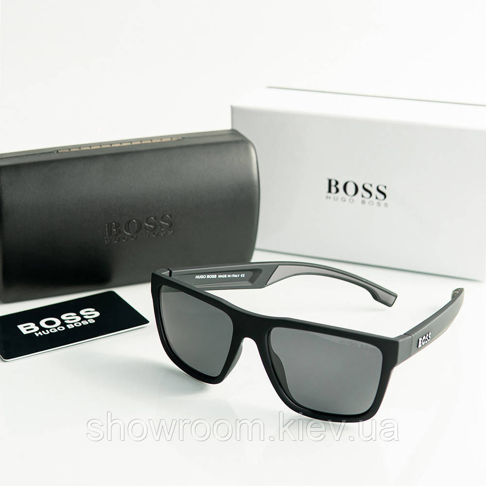Чоловічі сонцезахисні окуляри Boss (0189) polaroid Київ - фото 4