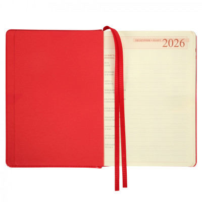 Еженедельник Leo planner А5 датированный 2026 "City", жесткий, красный, 368 страниц (252666) Винница - изображение 12