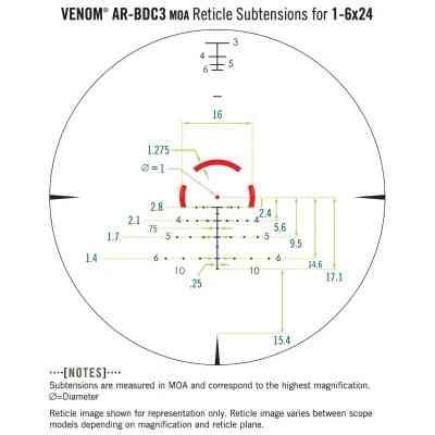 Оптичний приціл Vortex Venom 1-6x24 SFP AR-BDC3 MOA (VEN-1601) (930667) Вінниця