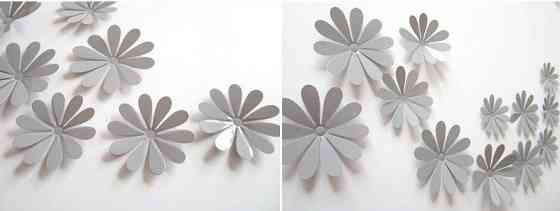 Набір сірих квіточок - 12шт. Київ