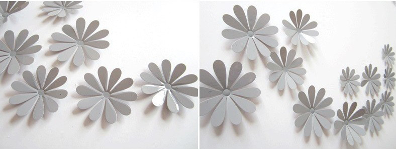 Набор серых цветочков - 12шт. Киев - изображение 2