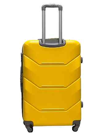 Чемодан пластиковый MILANO BAG 147 большой 75 см желтый Киев
