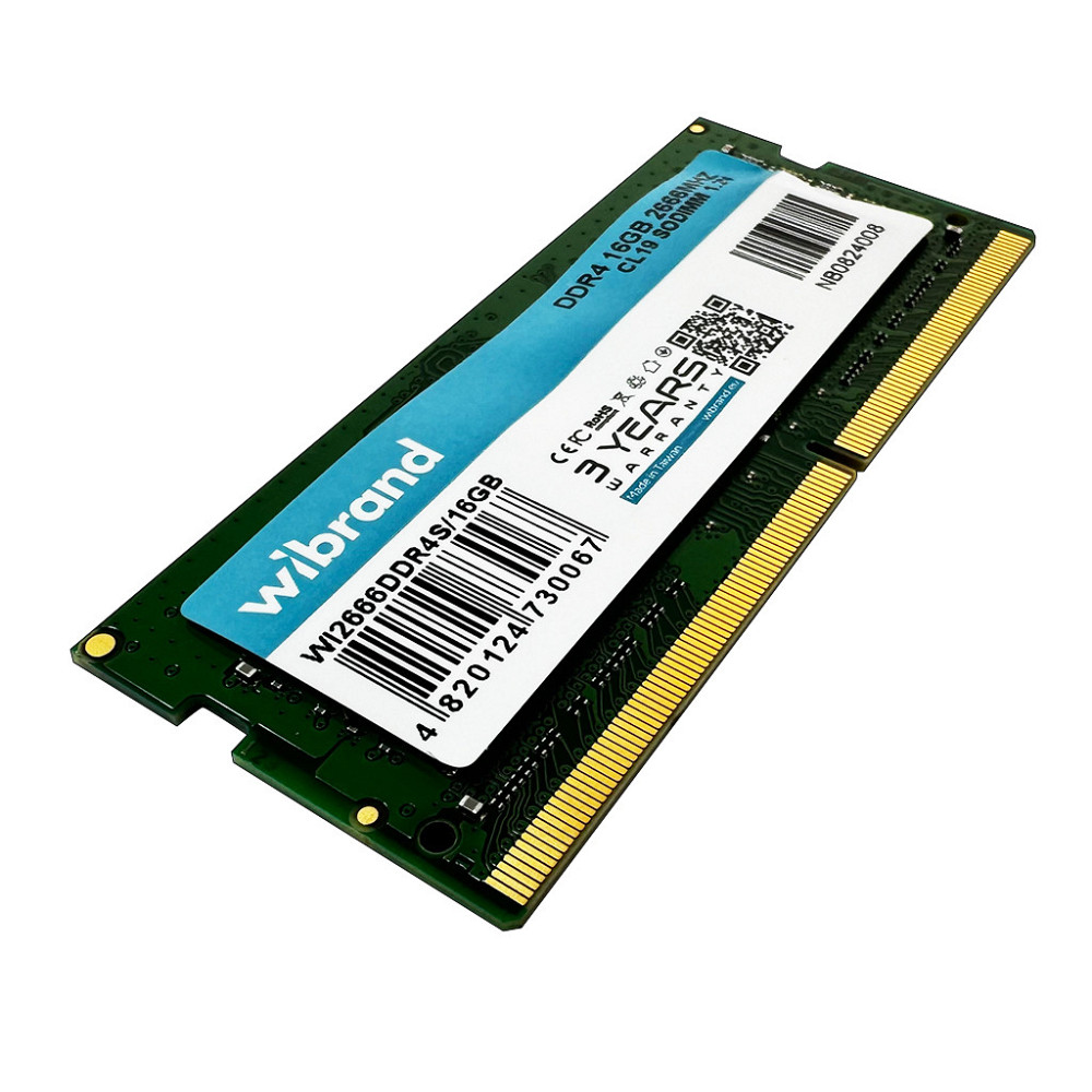 Оперативна пам'ять DDR4 Wibrand 16GB 2666MHz CL19 SODIMM WI2666Оперативна пам'ять DDR4S / 16GB Одеса - фото 3