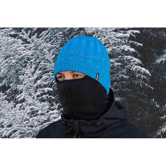 Водонепроникна шапка Dexshell Heathered Rib Knit Beanie, onesize (56-58 см), блакитний Київ