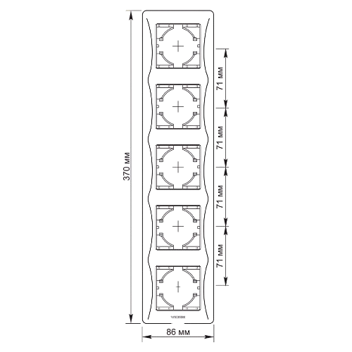 BINERA крем Рамка вертикальна 5-а Videx Житомир - фото 3