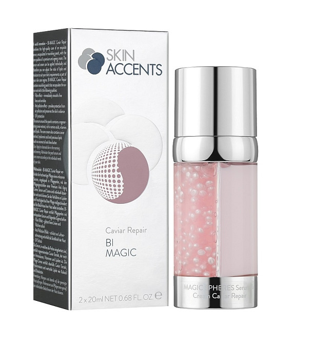 Сыворотка для лица 2в1 с жемчужинами Восстановление икрой Inspira Skin Accents 40 мл Киев - изображение 2