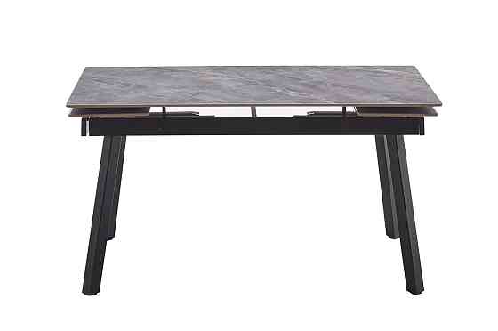 Стіл Бастіон 140(+30+30)*80,чорн/керам Армані грей Київ