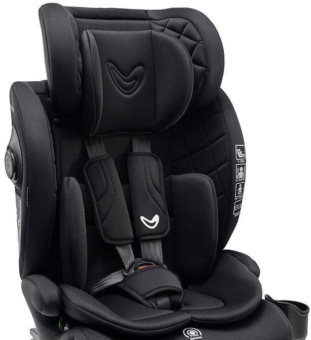 Автокрісло VELANO Flexo i-Size 76–150 см, ISOFIX + Top Tether/ремінь, black Київ - фото 4