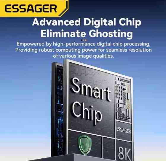 Essager адаптер Type-C на DisplayPort 8K 60Hz для ПК и ноутбука высокая скорость передачи видео Николаев