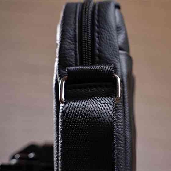 Сумка вертикальная кожаная 14994 Vintage Черная Киев