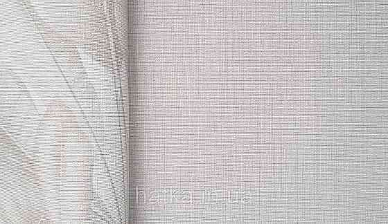 Шпалери вініл на флізеліні AS creation Della Natura 1.06Х10 однотонні під тканину льон тонка смужка світло-сірі Київ