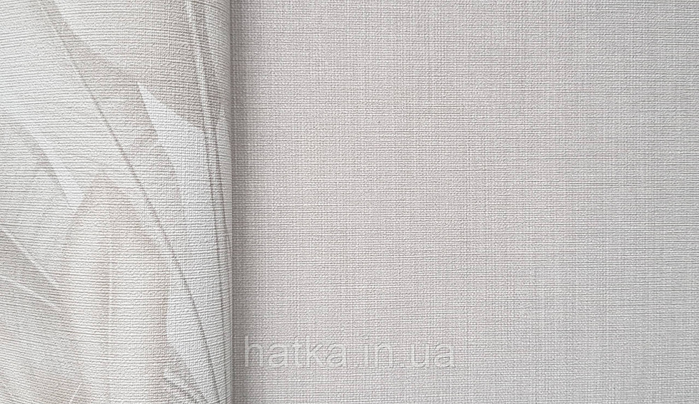 Шпалери вініл на флізеліні AS creation Della Natura 1.06Х10 однотонні під тканину льон тонка смужка світло-сірі Київ - фото 3