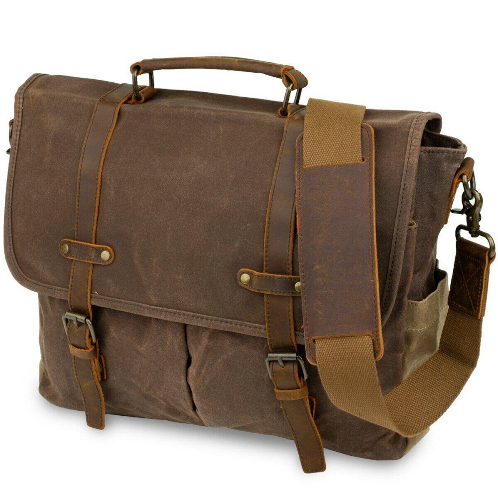 Сумка-портфель на плече Vintage 20116 Коричнева Київ - фото 1