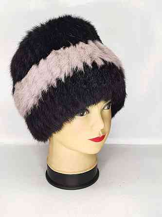 Шапка женская меховая Кубанка Рената Пудровый Харьков