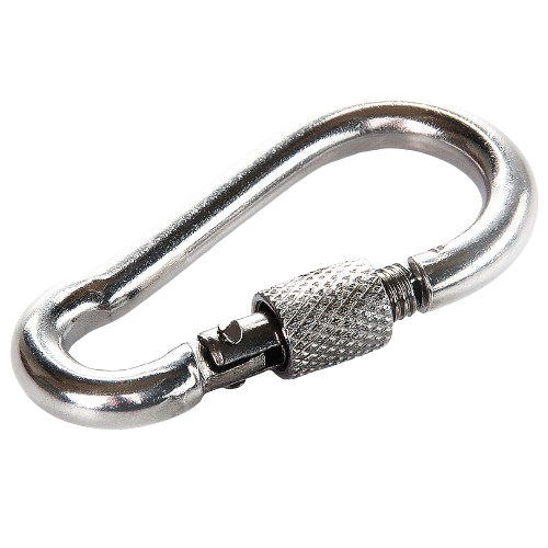 Карабін із замком M5*50мм нержавіюча сталь APRO Житомир - изображение 1