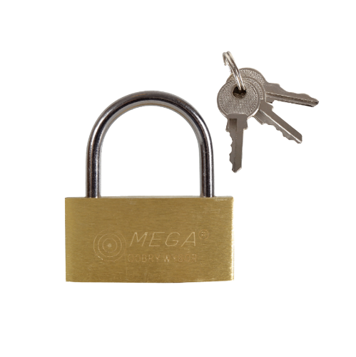 Замок навісний 63мм латунь MEGA Житомир - изображение 1