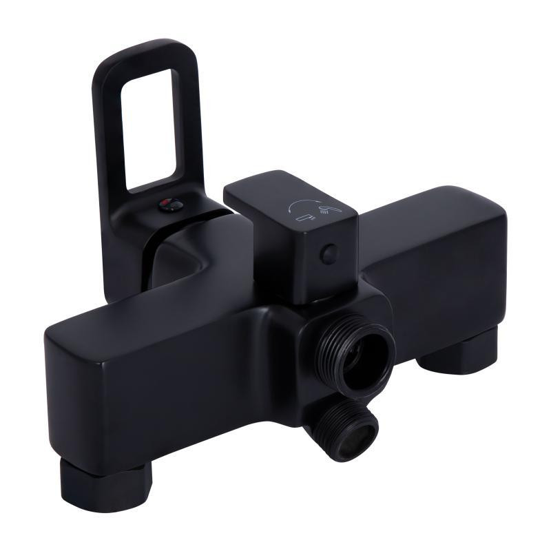 Смеситель для ванны Lidz Wawel 005 c душевым гарнитуром (k35) LDWAW005BLA45394 Black черный Киев - изображение 5