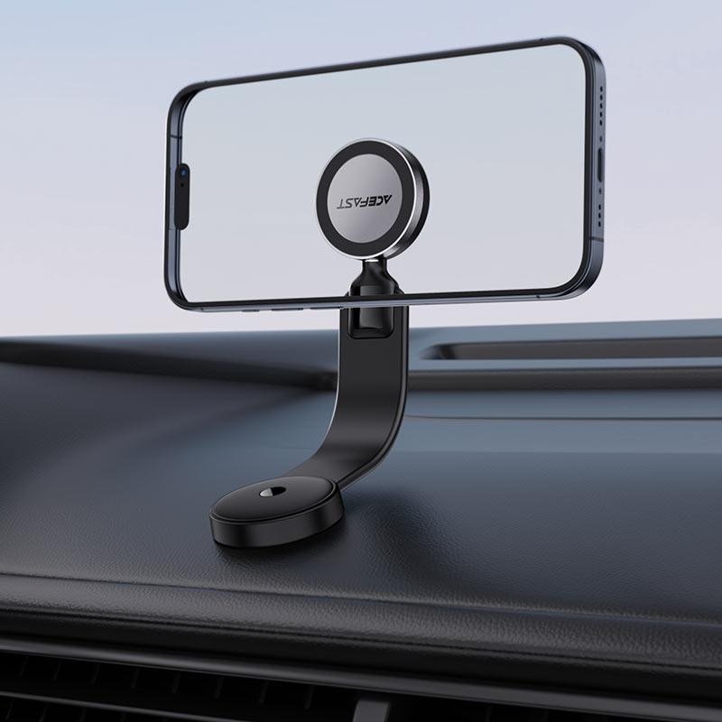Автомобильный держатель для телефона с БЗП ACEFAST D37 magnetic wireless charging car holder for dashboard Black Одесса - изображение 7