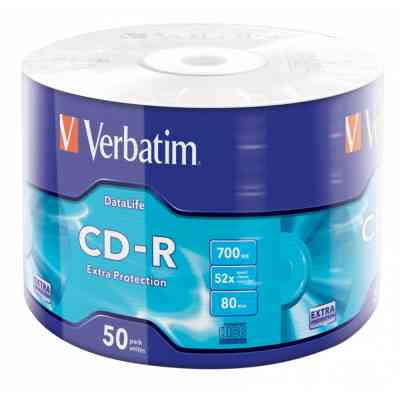 Диск CD Verbatim CD-R 700Mb 52x Wrap-box Extra (43787) Вінниця