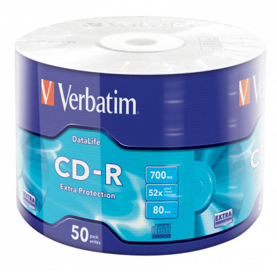 Диск CD Verbatim CD-R 700Mb 52x Wrap-box Extra (43787) Винница - изображение 1