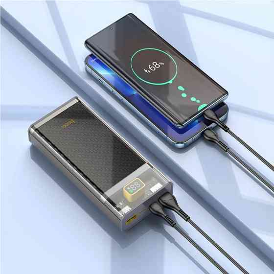 Зовнішній акумулятор HOCO J103A Discovery edition 22.5W fully compatible power bank(20000mAh) Gray Київ