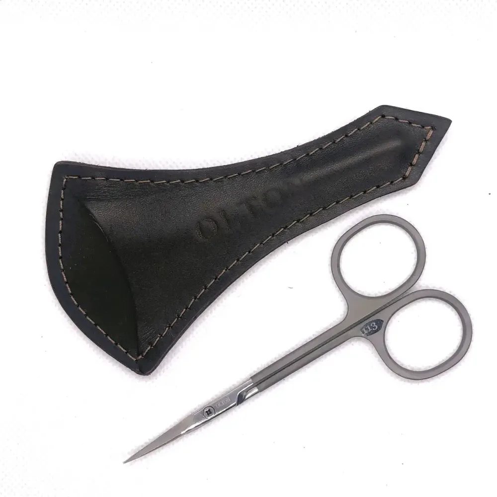 OLTON профессиональные ножницы для кутикулы, титановые 113 мм. С тонкими изогнутыми режущими полотнами. Киев - изображение 3