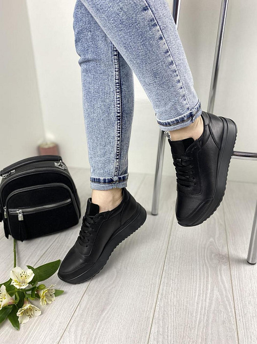 EMELI Кросівки жіночі EMELI 915/7 чорні (весна-осінь, шкіра натуральна) (2737) Коломия - фото 8