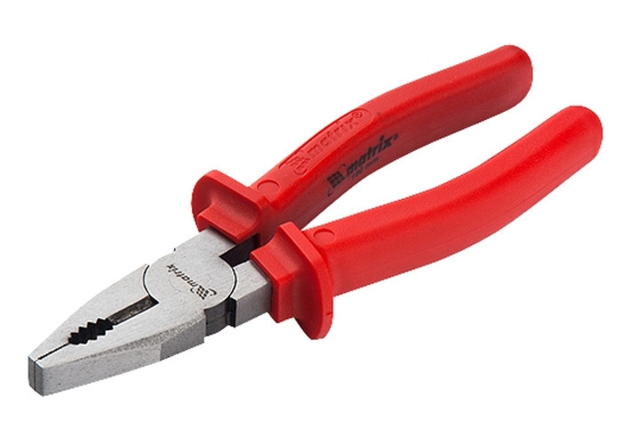 Плоскогубцы Econom, 180 мм, шлифованные, пластмассовые рукоятки MATRIX Полтава - изображение 1