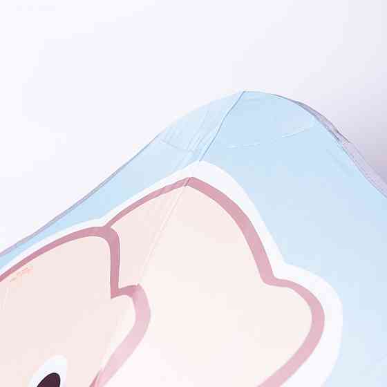 Зонт детский механический элегантный с принтом прочный надежный из полиэстера диаметр 90 см Голубой HP-23-13BL Киев