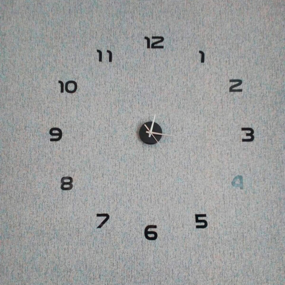 Большие настенные 3Д часы DIY Clock 60-90 см с цифрами SBR Киев - изображение 7
