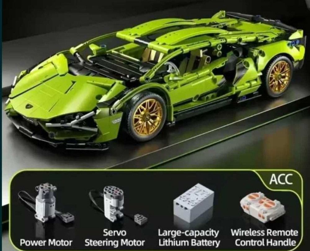 Конструктор LEGO, машинка на пульте управления + подсветка Porsche 911. Харьков - изображение 3