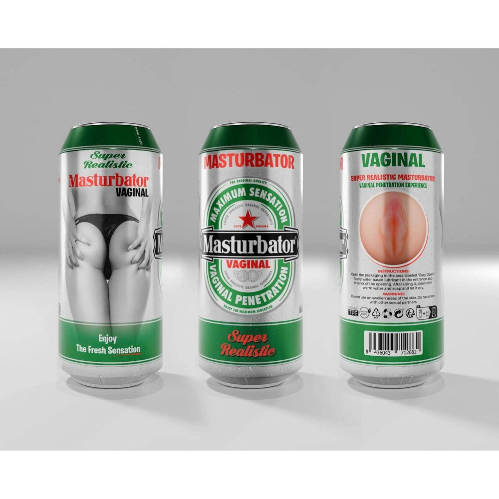Мастурбатор-вагина Alive Heineken Vagina II в виде банки пива Sex Aura Киев - изображение 8