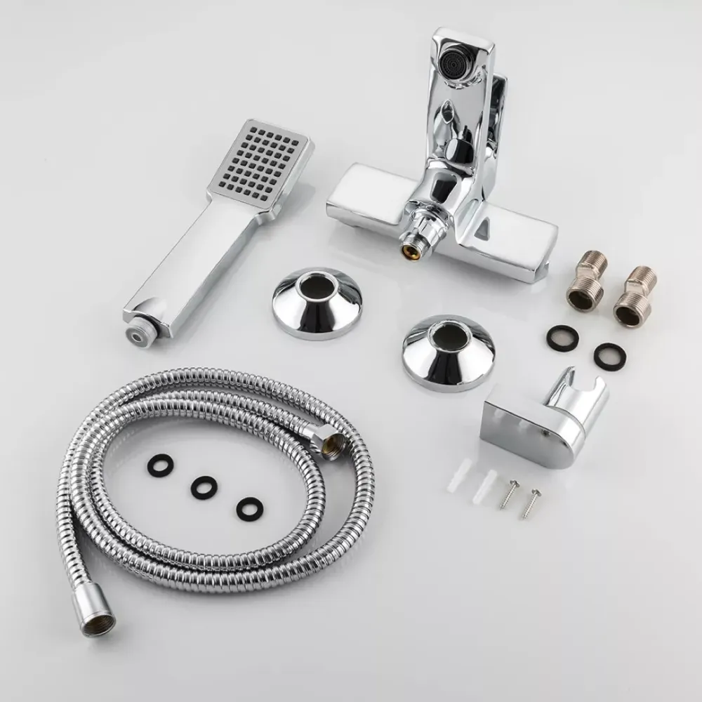 Смеситель для ванны с душевым гарнитуром Frap F3246 хром Киев - изображение 8