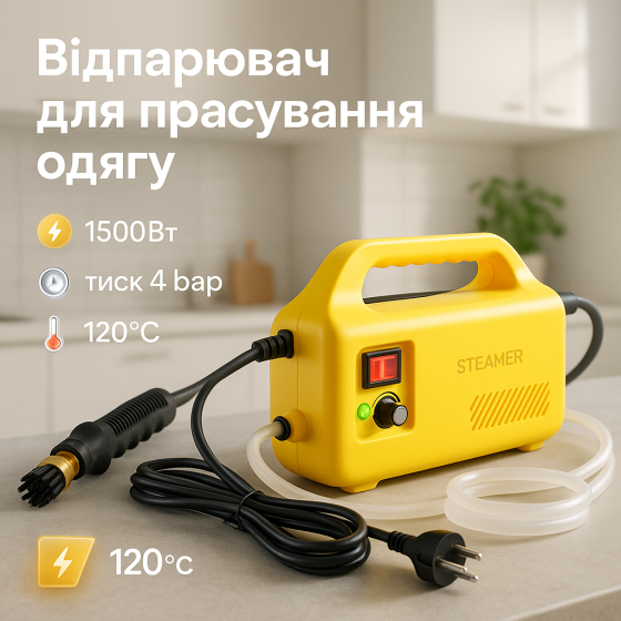 Ручной бытовой отпариватель, Качественный мощный отпариватель для одежды парогенератор EM-61 Львов