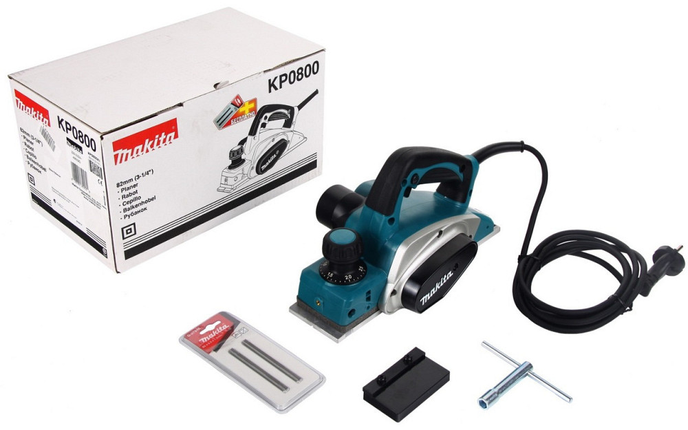 Электрический ручной рубанок (фуганок) MAKITA KP0800 : 620 Вт, ширина 82мм Киев - изображение 12