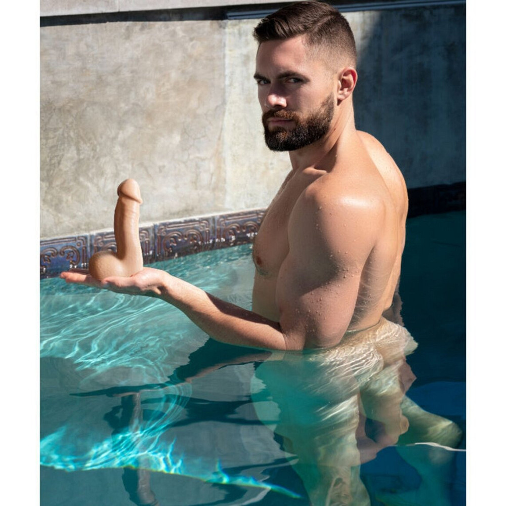 Фалоімітатор із мошонкою реалістичний Fleshjack Boys Griffin Barrows Silicone Dildo (RP), тілесний Sex Aura Київ - фото 8